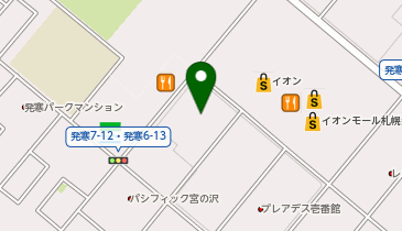 パラカ イオンモール札幌発寒(4)の地図画像