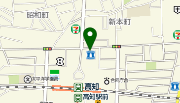 パラカ ローソン高知新本町の地図画像