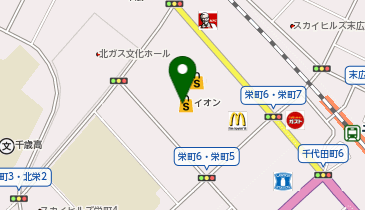 パラカ イオン千歳店屋上駐車場の地図画像