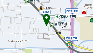パラカ ドン・キホーテ太秦天神川駐車場の地図画像