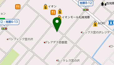 パラカ イオンモール札幌発寒(6)の地図画像