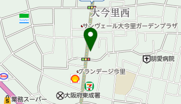 ナビパーク 大今里第1の地図画像