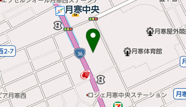 ナビパーク 月寒中央通8丁目駐車場の地図画像