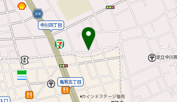 ナビパーク 足立中川第4の地図画像