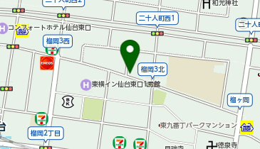 ナビパーク 榴ケ岡第1の地図画像