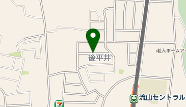 ナビパーク 流山後平井第1の地図画像
