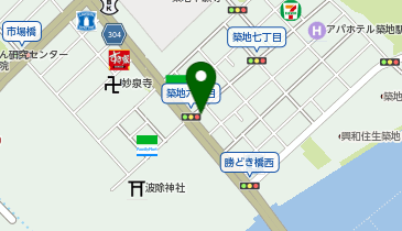 ナビパーク 築地第2の地図画像