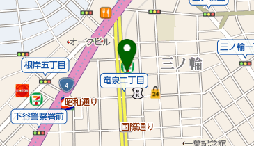 ジャストパーク三ノ輪第3の地図画像