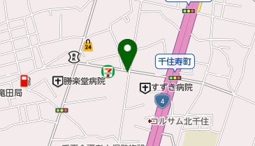 ジャストパーク千住寿町第1の地図画像