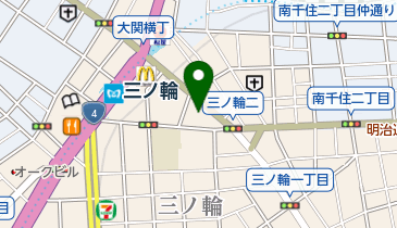 ジャストパーク三ノ輪第1の地図画像