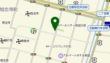 NPC24H秋田大町3丁目パーキングの地図画像