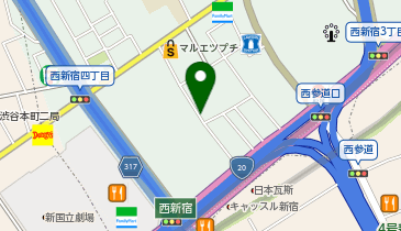NPC24H西新宿3丁目第5パーキングの地図画像