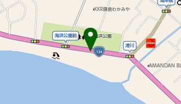 由比ガ浜地下駐車場の地図画像