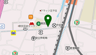 NPC24H千住第2パーキングの地図画像