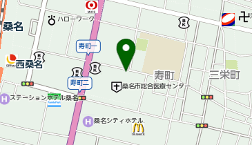 NPC24H桑名市総合医療センター第1駐車場の地図画像
