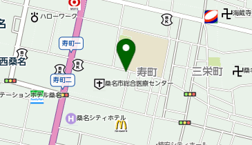 NPC24H桑名市総合医療センター第3駐車場の地図画像