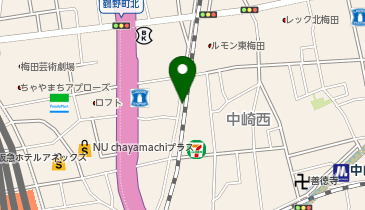 NPC24H中崎町第1パーキングの地図画像