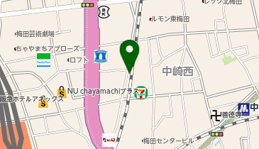 NPC24H中崎町第2パーキングの地図画像