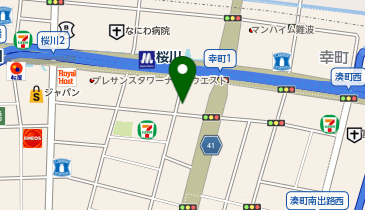 NPC24H桜川2丁目パーキングの地図画像