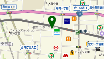 NPC24H府中第3パーキングの地図画像