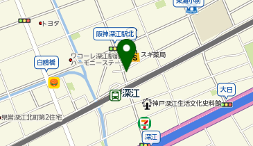 NPC24H深江駅北パーキングの地図画像