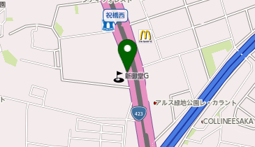 NPC24Hライフ緑地公園店パーキングの地図画像
