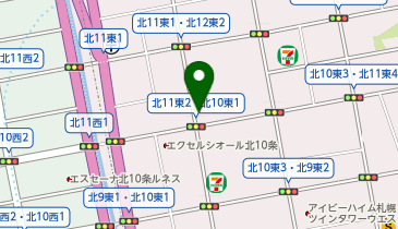 NPC24H北11東2パーキングの地図画像