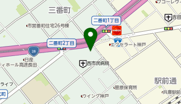 神戸市立医療センター西市民病院地下駐車場の地図画像