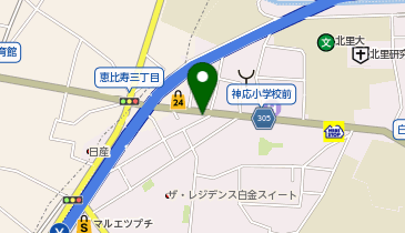 NPC24H白金6丁目パーキングの地図画像