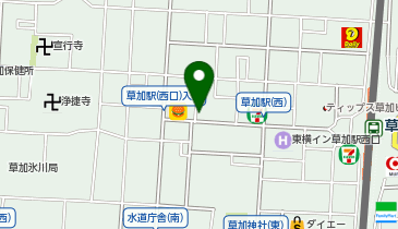 NPC24H草加駅西口第3パーキングの地図画像