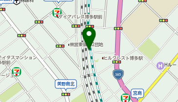NPC24H博多駅南高架下第1パーキングの地図画像