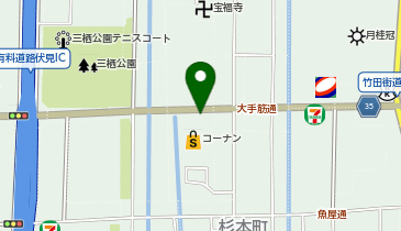 NPC24Hコーナン伏見大手筋店パーキングの地図画像