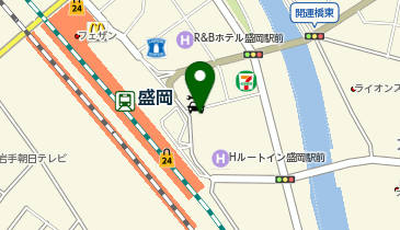 NPC24H盛岡駅前パーキングの地図画像