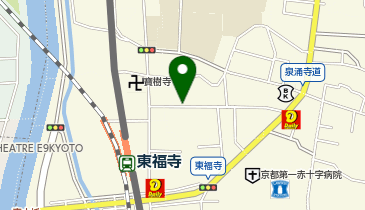 NPC24H京都泉涌寺パーキングの地図画像