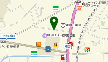 NPC24H和白丘パーキングの地図画像