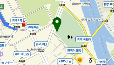 福岡市民ホール駐車場の地図画像