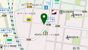 NPC24H仙台新寺パーキングの地図画像