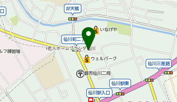 NPC24Hいなげや調布仙川店パーキングの地図画像
