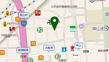 NPC24H堂山町パーキングの地図画像