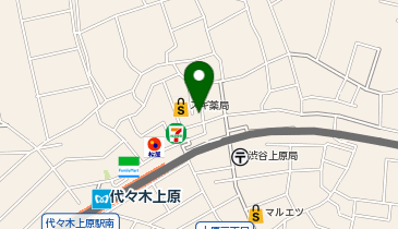 NPC24H代々木上原駅前パーキングの地図画像