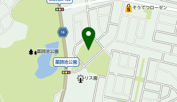 薬師池公園東第1駐車場の地図画像