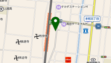 NPC24H高田駅前パーキングの地図画像