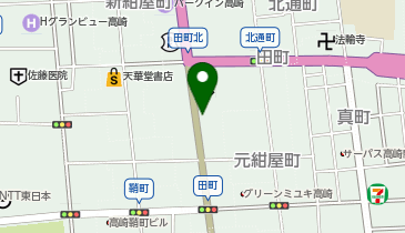 NPC24H高崎田町第3パーキングの地図画像