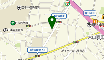 NPC24H日大病院前パーキングの地図画像