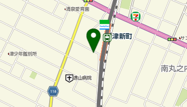 NPC24H津新町パーキングの地図画像