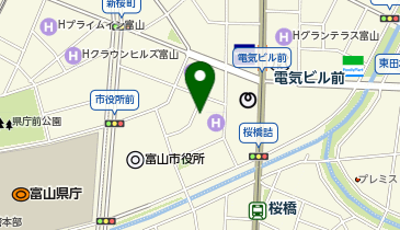 NPC24H富山新桜町パーキングの地図画像