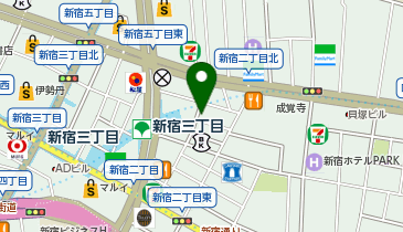 NPC24H新宿2丁目第2パーキングの地図画像