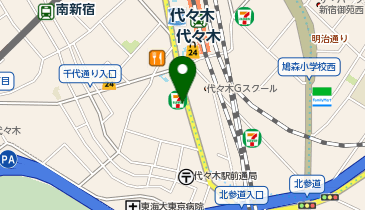NPC24H代々木駅前パーキングの地図画像