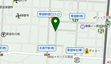 NPC24H草加駅西口第4パーキングの地図画像