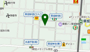 NPC24H草加駅西口第2パーキングの地図画像
